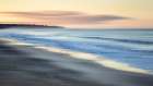 USA, California, Half Moon Bay, Ocean abstract at dawn Art Print